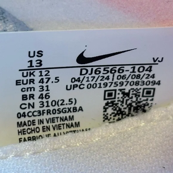 Nike ZoomX 🔥 Streakfly Men's Running Shoes White/Vivid Grape DJ6566-104 Sz 12.5 - Picture 9 of 10